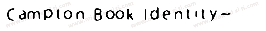 Campton Book Identity字体转换